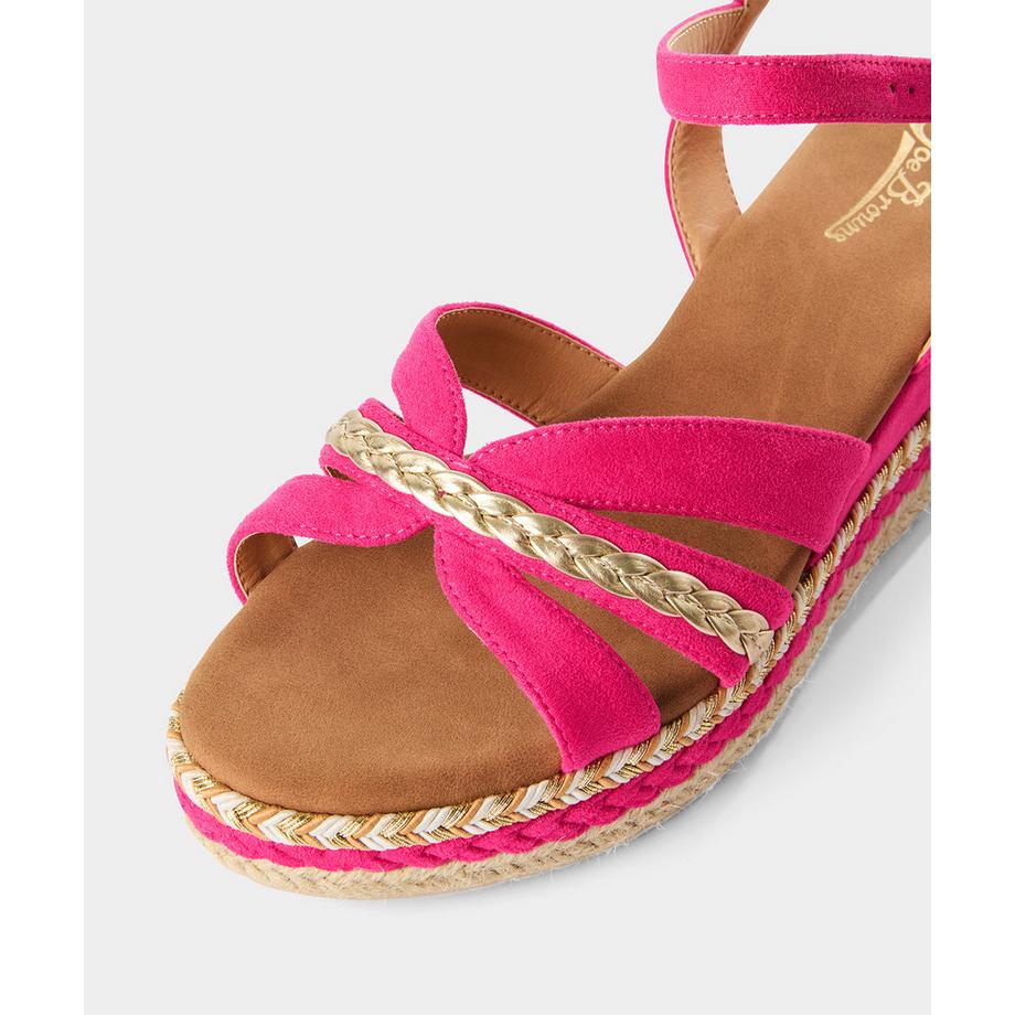 Joe Browns Keilsandalen aus Mikrosuede  