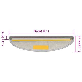 VidaXL 15 stk. treppenmatten polypropylen  