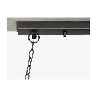 Vente-unique Suspension style industriel caisse rectangulaire en bois OLIUS bois métal 4 lampes 30naturel  