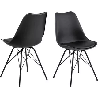mutoni Esszimmerstuhl Giada Retro schwarz  Schwarz