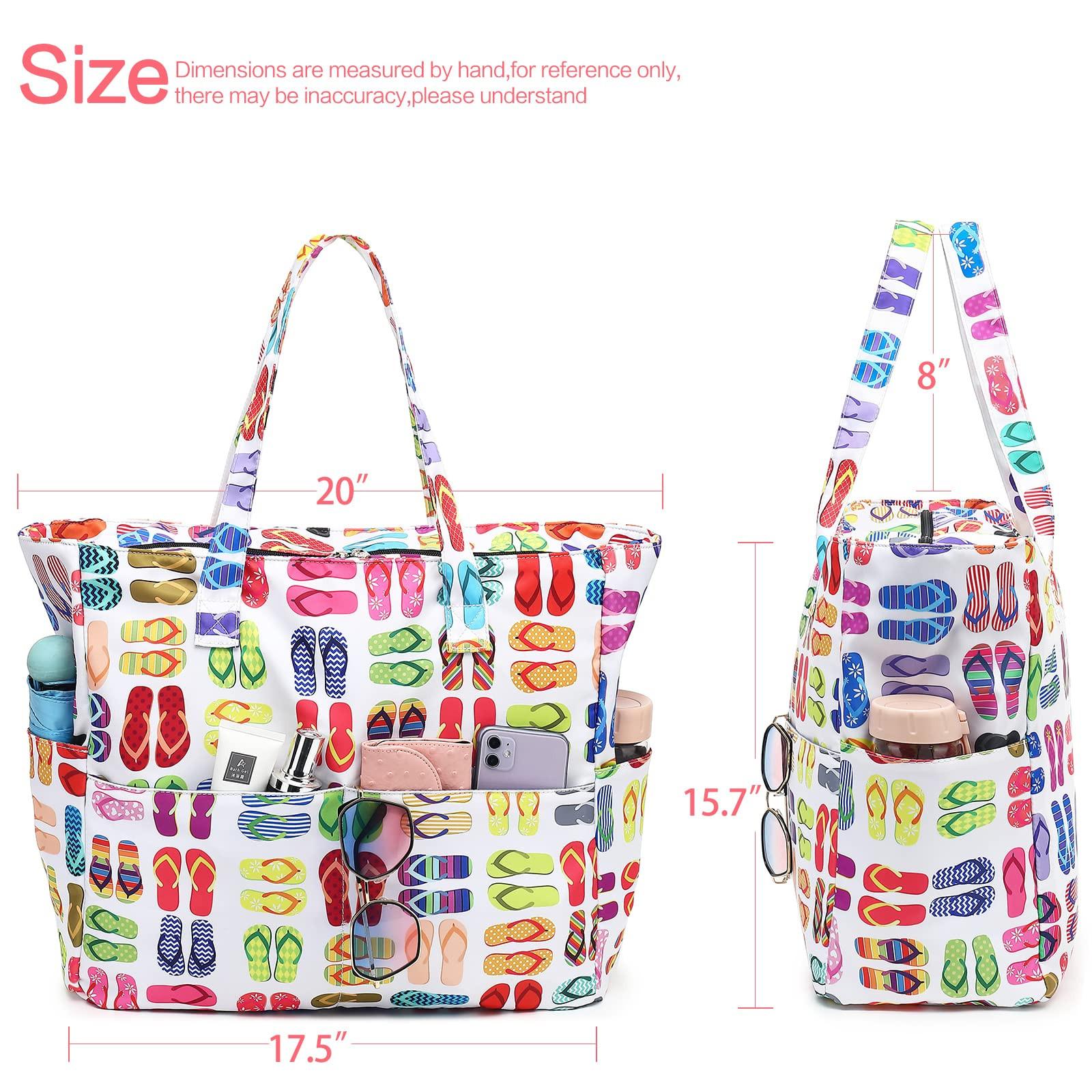 Only-bags.store Große Strandtasche mit Reißverschluss  