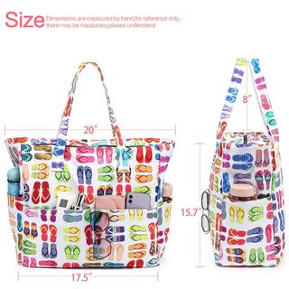 Only-bags.store Große Strandtasche mit Reißverschluss  