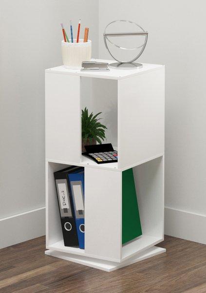 VCM Holz Stand Regal Büroregal Aktenregal Bücherregal drehbar Rondell Stifta L  