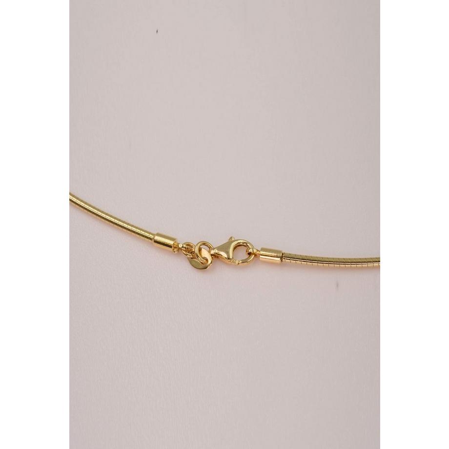 MUAU Schmuck  Collier omega en or jaune 750, 1,8mm, 45cm 