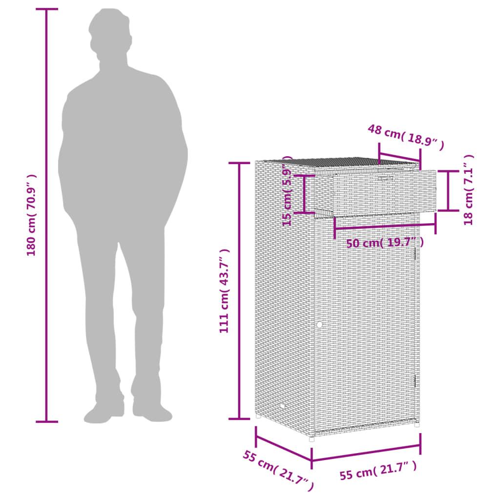 VidaXL Gartenschrank poly-rattan  