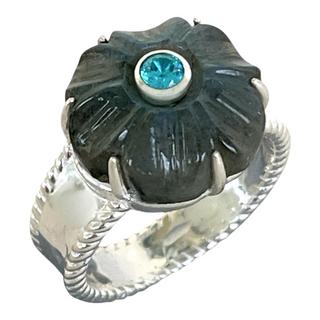 Steinkult  Ring Halbedelsteine Labradorit "Noelia" 