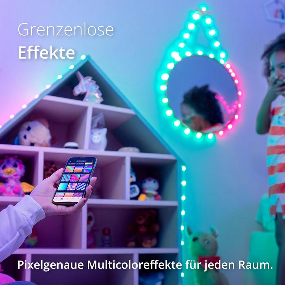 twinkly CANDIES mit 200 herzförmigen RGB LEDs  