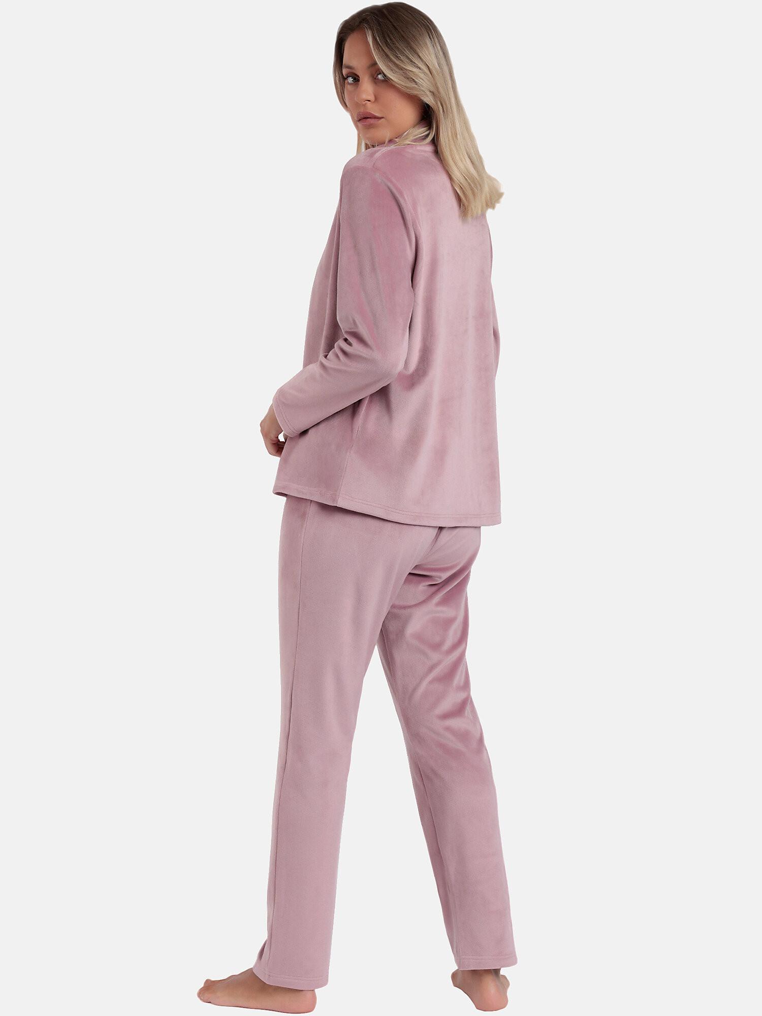 Admas  Pyjama velours pantalon sweat à col montant Luxury Velvet 