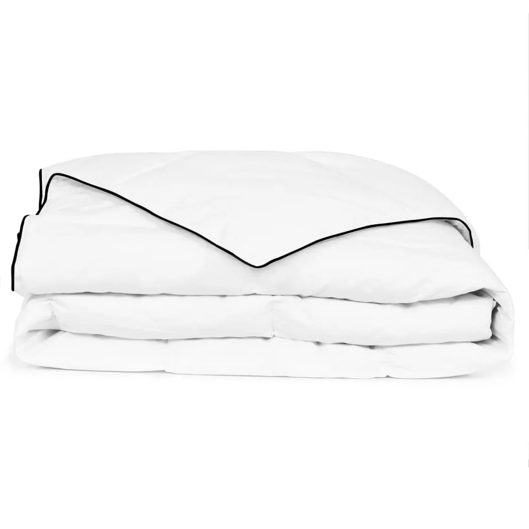 VidaXL - Couette fibre, Couette en fibre, 140 x 200 cm, Blanc