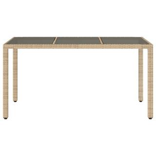 VidaXL Table de jardin rotin synthétique  