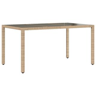 VidaXL Table de jardin rotin synthétique  