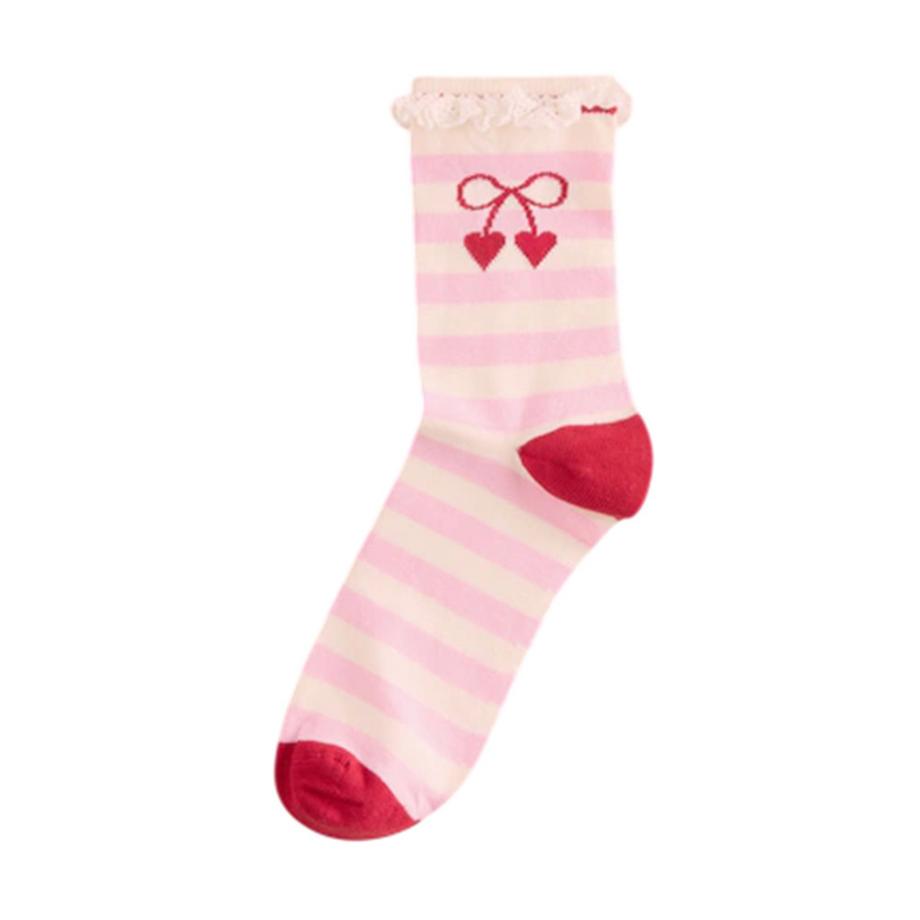 Cath Kidston Schleife Blumen Herz Streifen Socken 4er-Pack  
