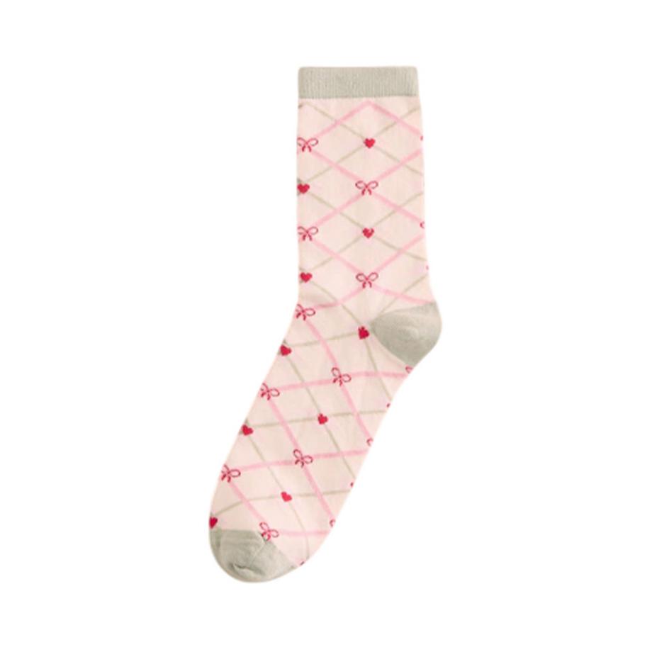 Cath Kidston Schleife Blumen Herz Streifen Socken 4er-Pack  