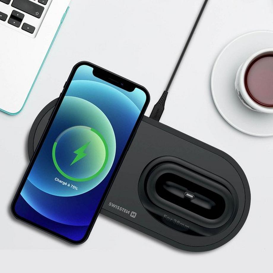 SWISSTEN  Chargeur iPhone AirPods Pro et 2 Watch 