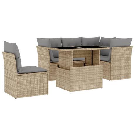 VidaXL Garten sofagarnitur poly-rattan  