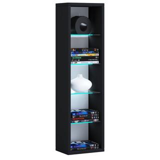 VCM Holz CD DVD Regal | Bücherregal | Aufbewahrung | Maße H. 77 x B. 21 x T. 14 cm | Standregal - Rasato L  