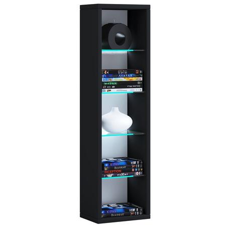 VCM Holz CD DVD Regal | Bücherregal | Aufbewahrung | Maße H. 77 x B. 21 x T. 14 cm | Standregal - Rasato L  