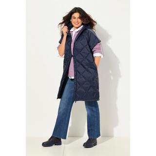 Ulla Popken  Gilet trapuntato HYPRAR con coulisse, zip a cursore doppio e materiale riciclato 