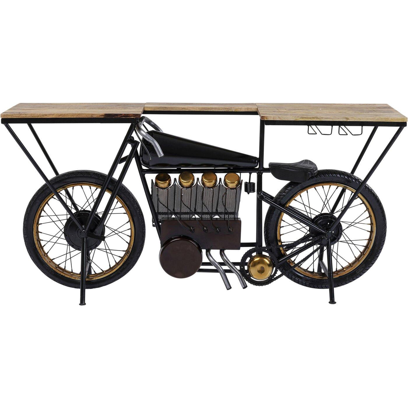 KARE Design Konsole Motorbike Schwarz  