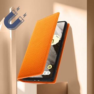 Avizar  Etui Google Pixel 7 Portefeuille Orange 