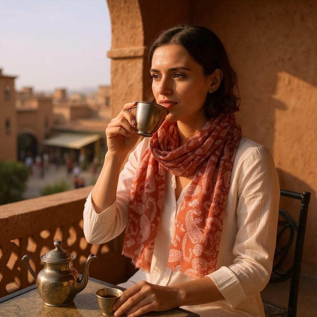 LUCKY & LOVE Sia Merino Schal  