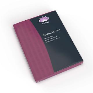 Lotus Bettwaren Lotus Raso Seersucker Tinta Unita Biancheria da Letto  