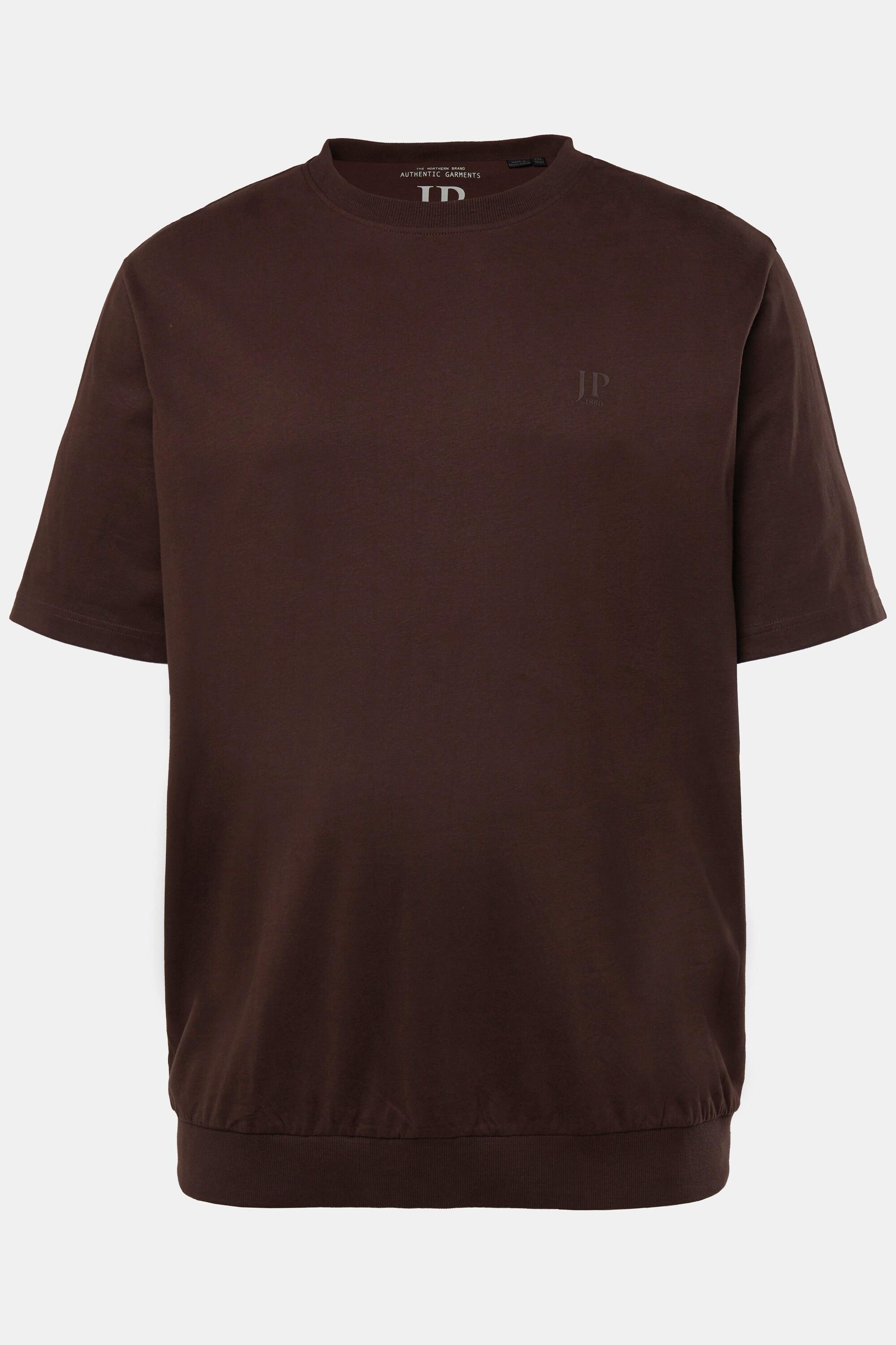 JP1880  T-shirt Basic ventre confort à manches courtes  marron foncé 