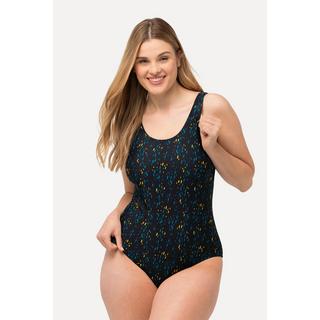 Ulla Popken  Maillot de bain, pois, sans bonnets souples, fronces 