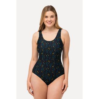 Ulla Popken  Maillot de bain, pois, sans bonnets souples, fronces 