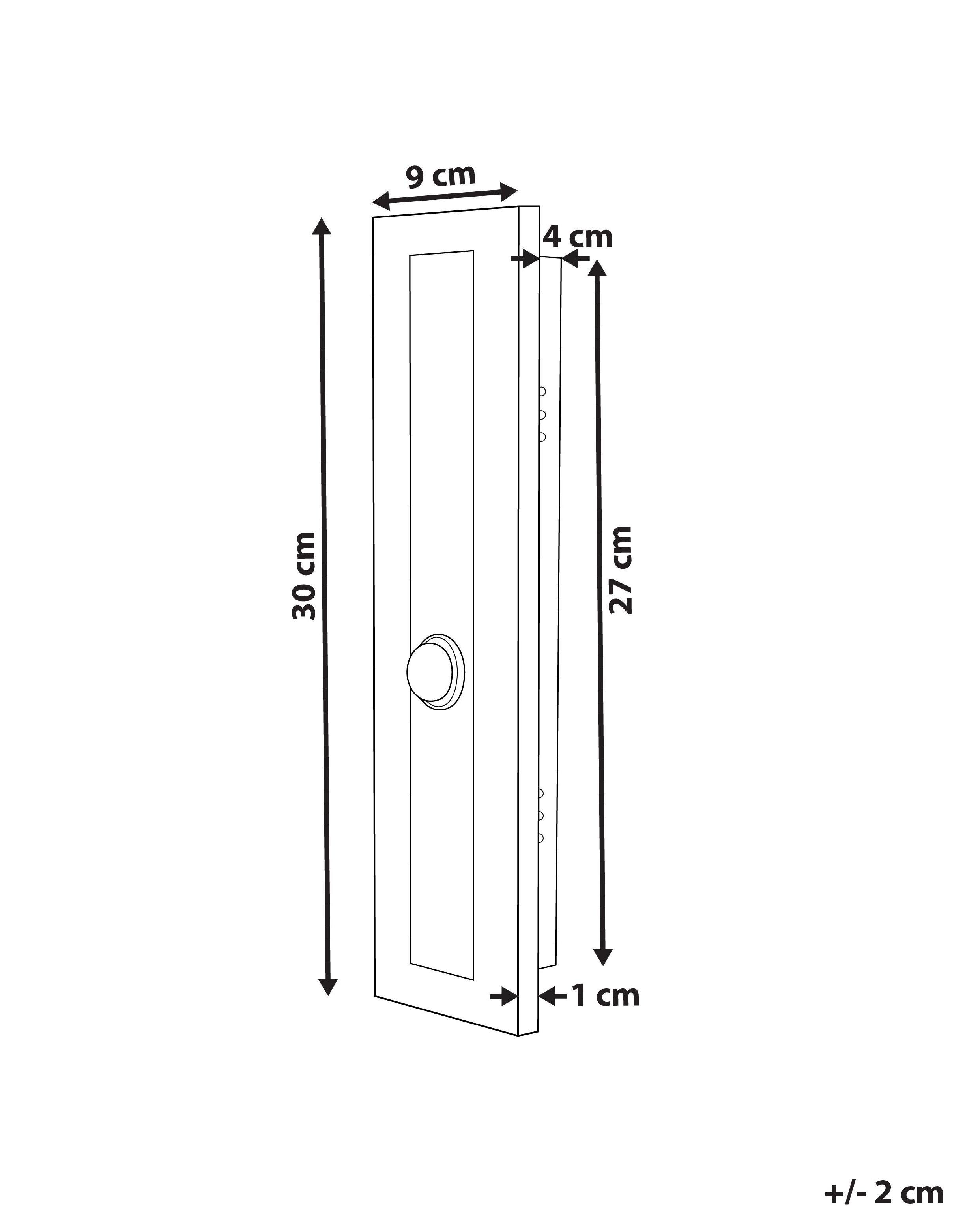 Beliani LED Aussenwandleuchte aus Stahl Modern SAVANE  