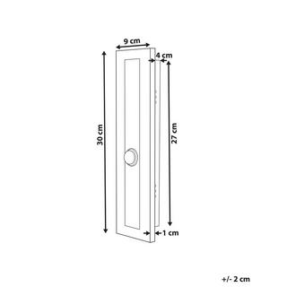 Beliani LED Aussenwandleuchte aus Stahl Modern SAVANE  