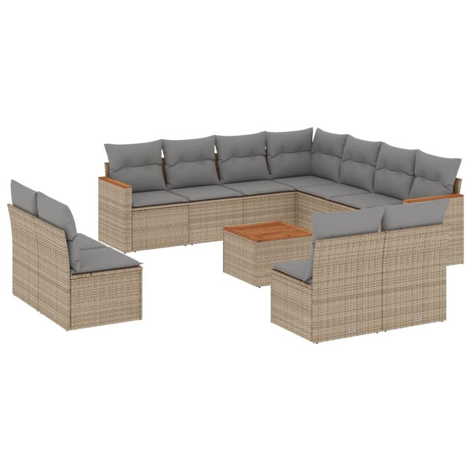 set divano da giardino Polirattan