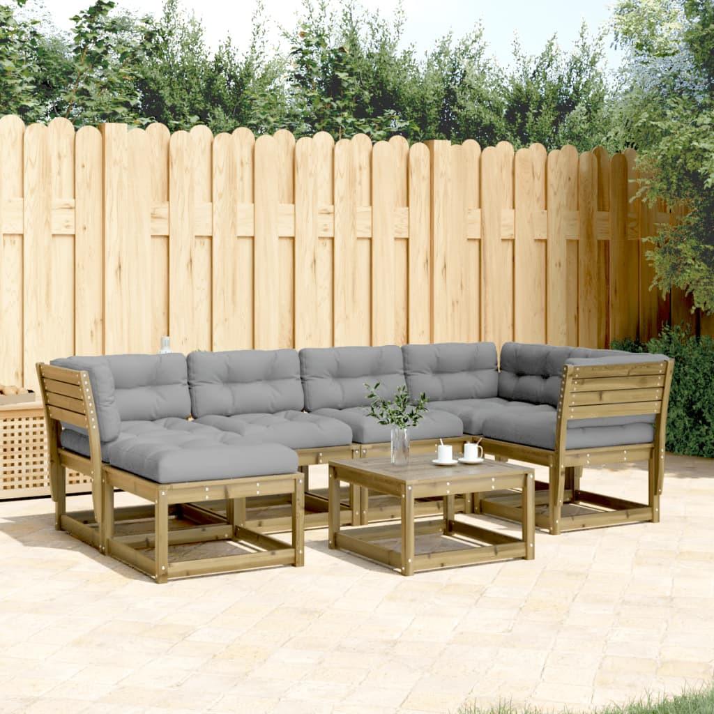 VidaXL set divano da giardino Legno di pino impregnato  