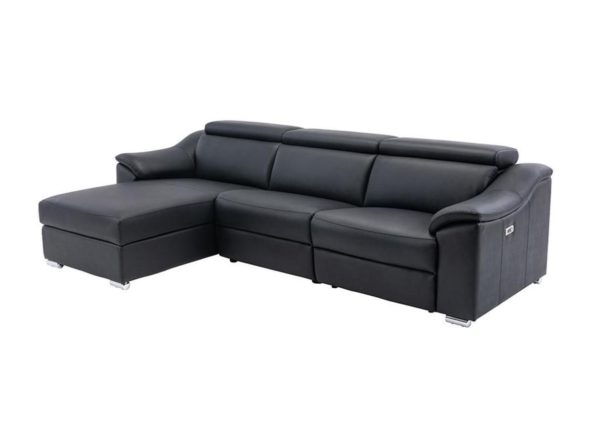 Vente-unique Ecksofa Relaxsofa elektrisch Oberleder Ecke links PEDRERA  