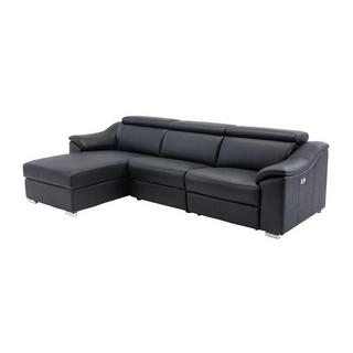 Vente-unique Ecksofa Relaxsofa elektrisch Oberleder Ecke links PEDRERA  