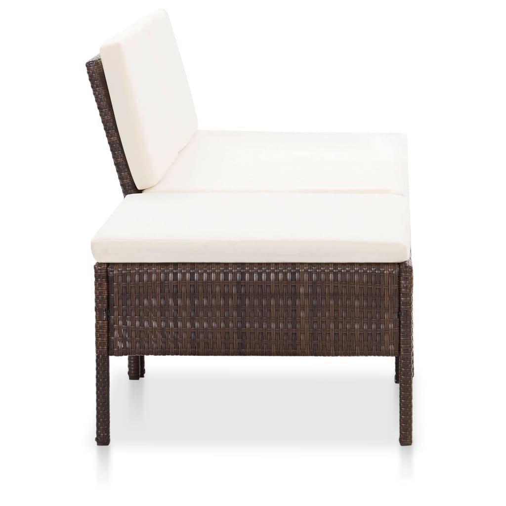 VidaXL Gartensofa-set poly-rattan  