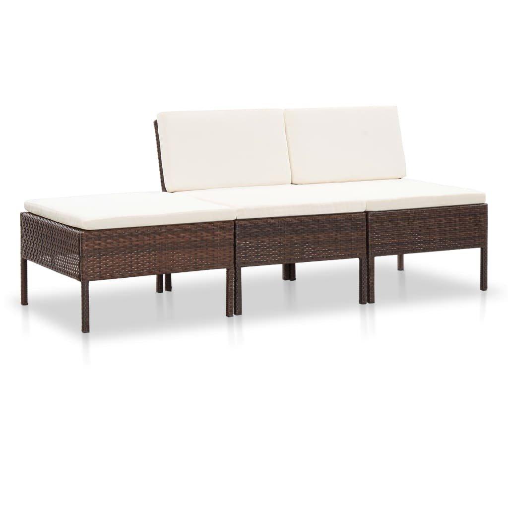 VidaXL Gartensofa-set poly-rattan  