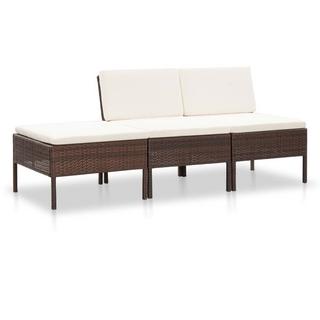 VidaXL Gartensofa-set poly-rattan  