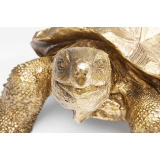 KARE Design Figurine déco Tortue dorée moyenne  