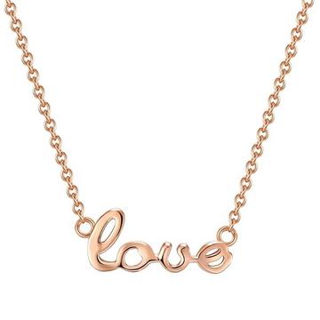 Femme Collier en argent Love