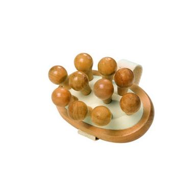 Spazzola anticellulite con nodo di legno