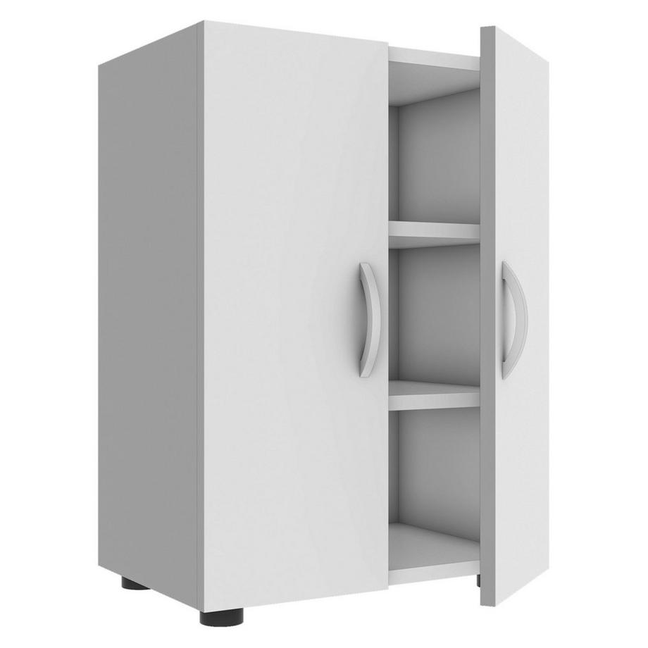 VCM Bois Grande armoire à chaussures Commode à chaussures Étagère à chaussures Bottes Grande Ulas 3 compartiments  