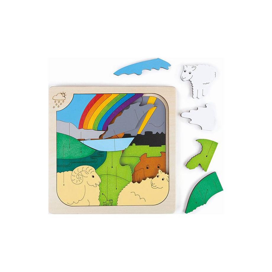 Hape  Puzzle Mild & Stürmisch (38Teile) 