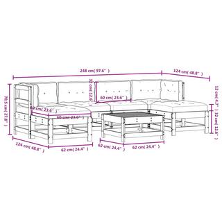 VidaXL Garten lounge set holz  