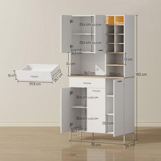 HOMCOM Armoire de cuisine  
