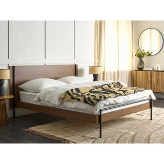 Beliani Bett mit Lattenrost aus MDF-Platte Modern LIBERMONT  