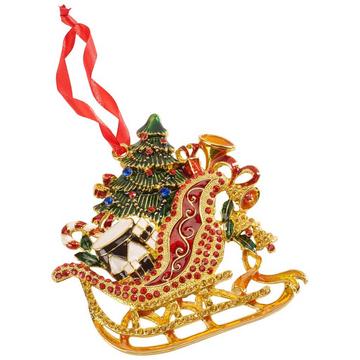 Pendente in metallo slitta Winter Collage Accessoires