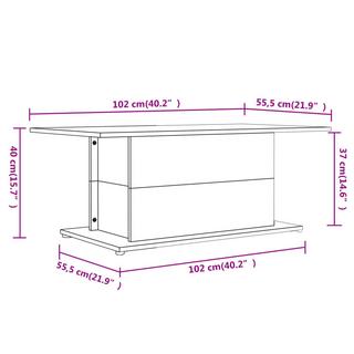 VidaXL Table basse bois d'ingénierie  