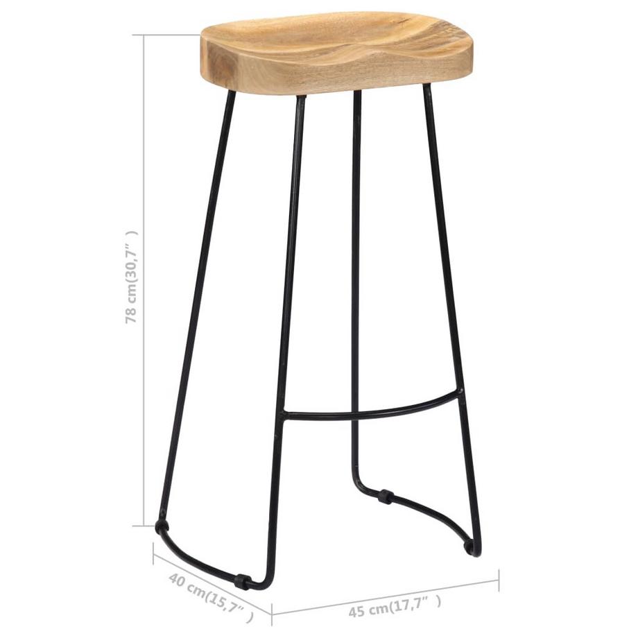 VidaXL Barstuhl holz  