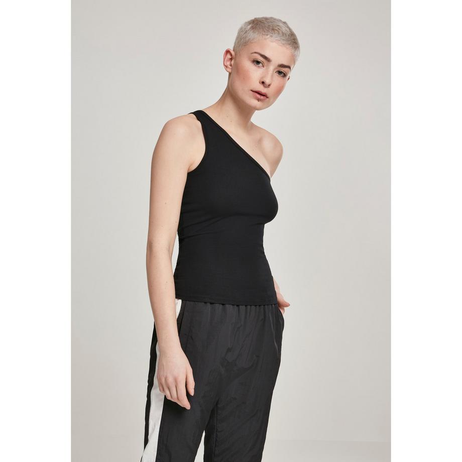 URBAN CLASSICS Basic One Shoulder Crop Top  